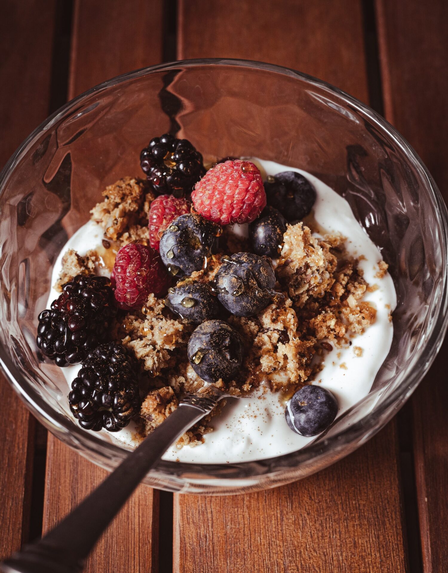 Greek Yogurt Parfait with Berries and Nuts