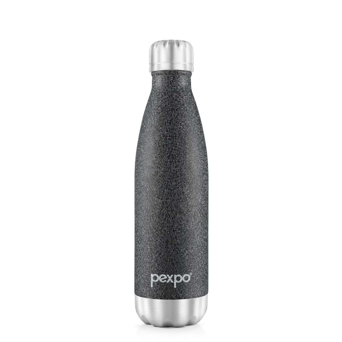 PEXPO Electro, stainless steel water bottle, insulated water bottle, hot water bottle, cold water bottle, ISI Certified, Tri-Ply Vacuum Technology, 304 stainless steel, leakproof, travel-friendly