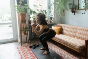 Leg muscle exercises at home, lunges