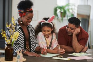 Developing awareness in children, Mindful parenting benefits, Stress-free parenting techniques, Family mindfulness practices